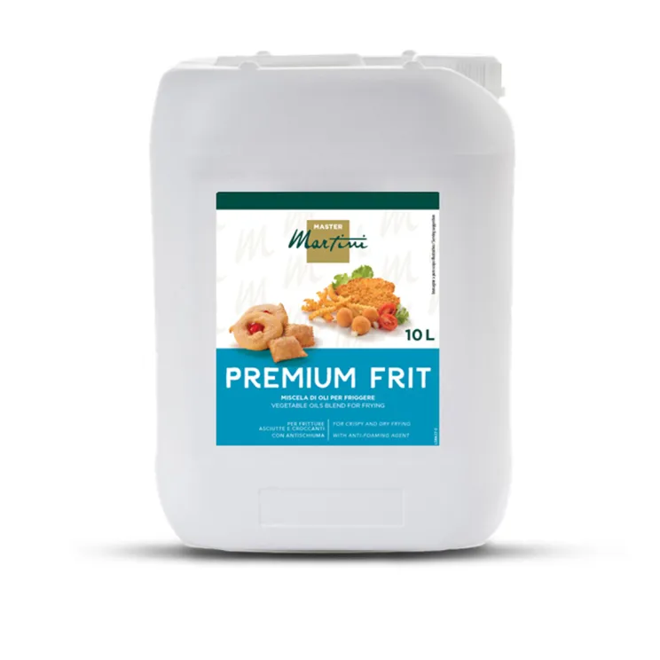 Bidon blanc 10L Master Martini Premium Frit, mélange d'huile végétale pour friture croustillante et sèche, avec anti-...